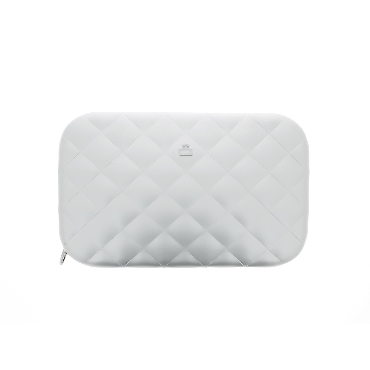 OGON Aluminum Clutch Quilted Lady Bag - Silver